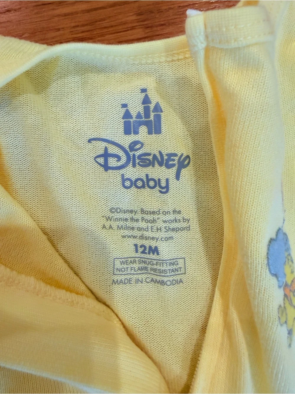 Disney Yellow Baby Footed One-Piece Sleepers - 2-Pack